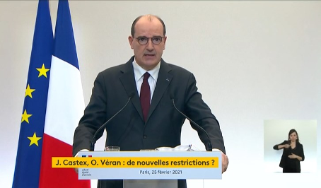 Conférence de presse Covid-19 du Premier ministre le jeudi 25 février : ce qu'il faut retenir.