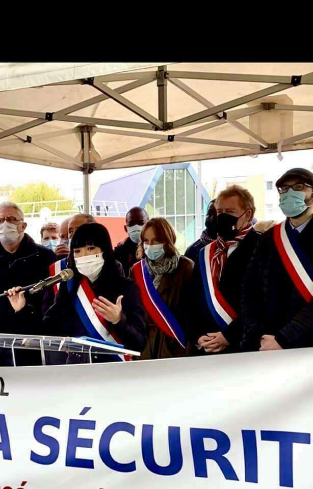 La marche pour la sécurité à Noisiel