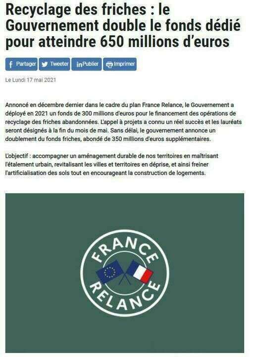 France relance : A Chelles, le recyclage des friches urbaines acté !