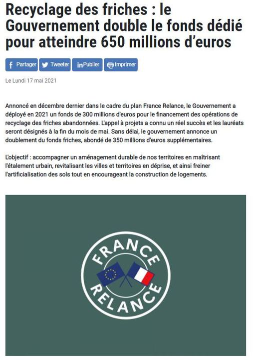 France Relance auprès des « Arcades Fleuries » : une subvention d’1 million d’euros accordée !