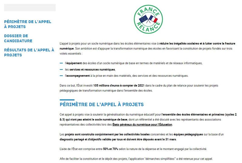 Pour un socle Numérique dans nos écoles : France relance subventionne à Vaires-sur-Marne !
