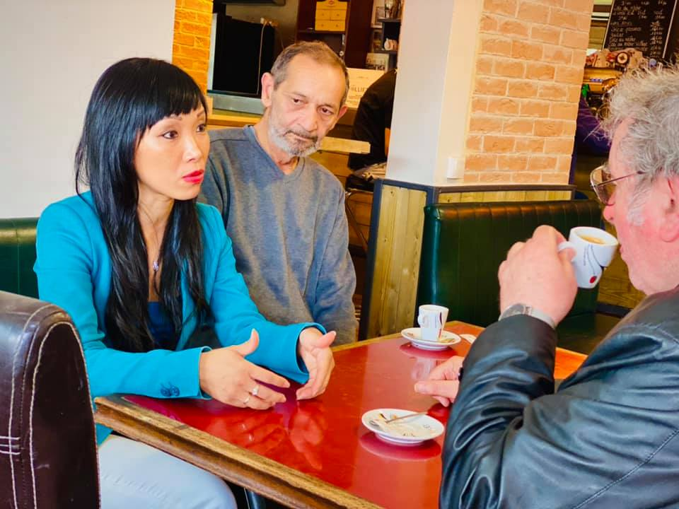 A Emerainville pour « Emerainville Plage » avec les élus locaux et les habitants