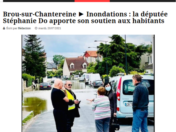 A vos côtés, en ce 14 juillet, face aux inondations de Brou-sur-Chantereine ! 