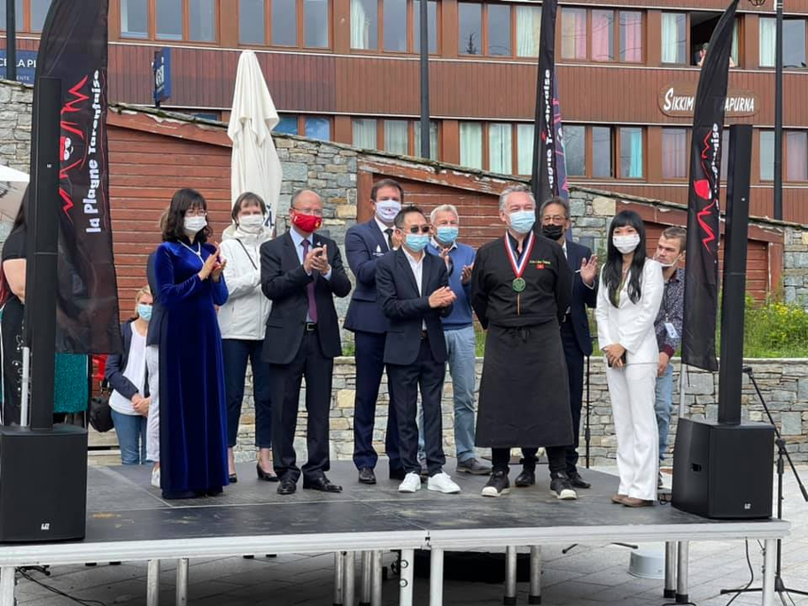 En visite à La Plagne Tarentaise pour participer à l’inauguration du Festival du Vietnam !