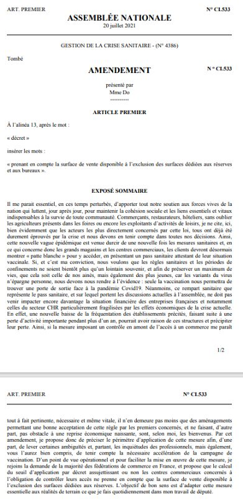 Je défends mes amendements sur la gestion de la crise sanitaire !