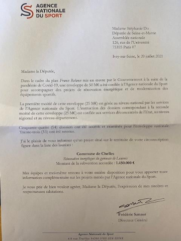 France Relance : Le stade Louvois de Chelles bénéficiera de subventions pour sa rénovation énergétique !