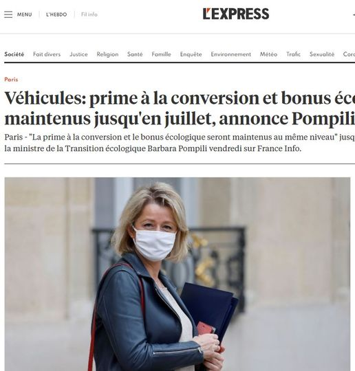 Prime de conversion et bonus écologique : face à la hausse des prix le Gouvernement répond présent !