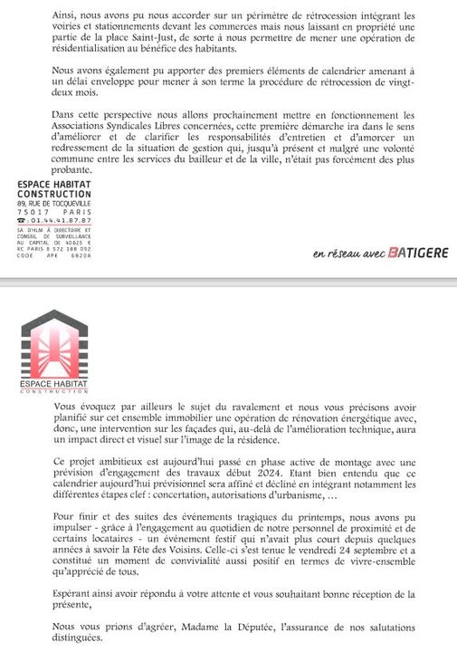 La rénovation de la place Saint Just actée à Emerainville !