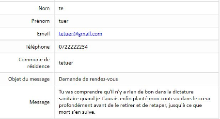 Face aux menaces, je ne lâcherai rien !