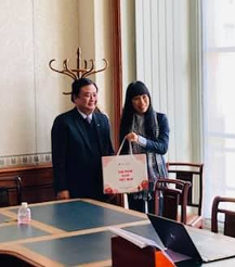 J’accueille à l’Assemblée nationale le ministre de l’agriculture et du développement rural de la République socialiste du Vietnam, Lê Minh Hoa 