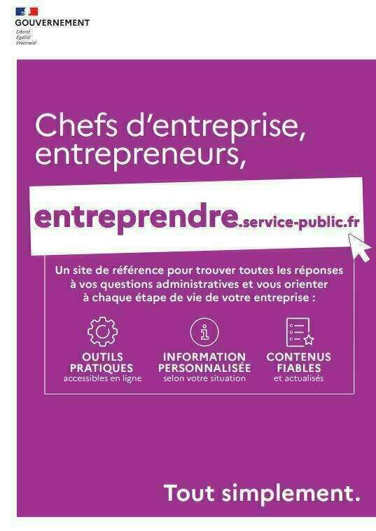 Le gouvernement agit pour les entrepreneurs et chefs d'entreprise !