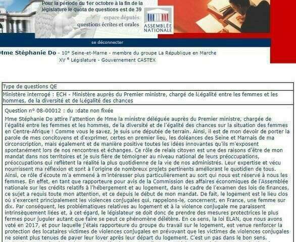 Je dépose une question écrite à Madame Elisabeth MORENO, ministre déléguée auprès du Premier ministre