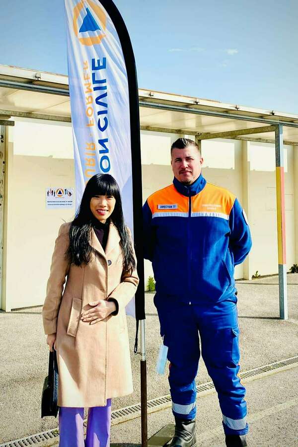 Auprès de la Protection Civile de la base Nord de Seine-et-Marne et de ses bénévoles !