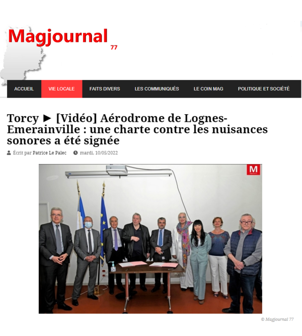 Aérodrome de Lognes-Emerainville : une charte signée !
