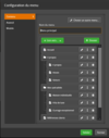 Aditec configurer menu