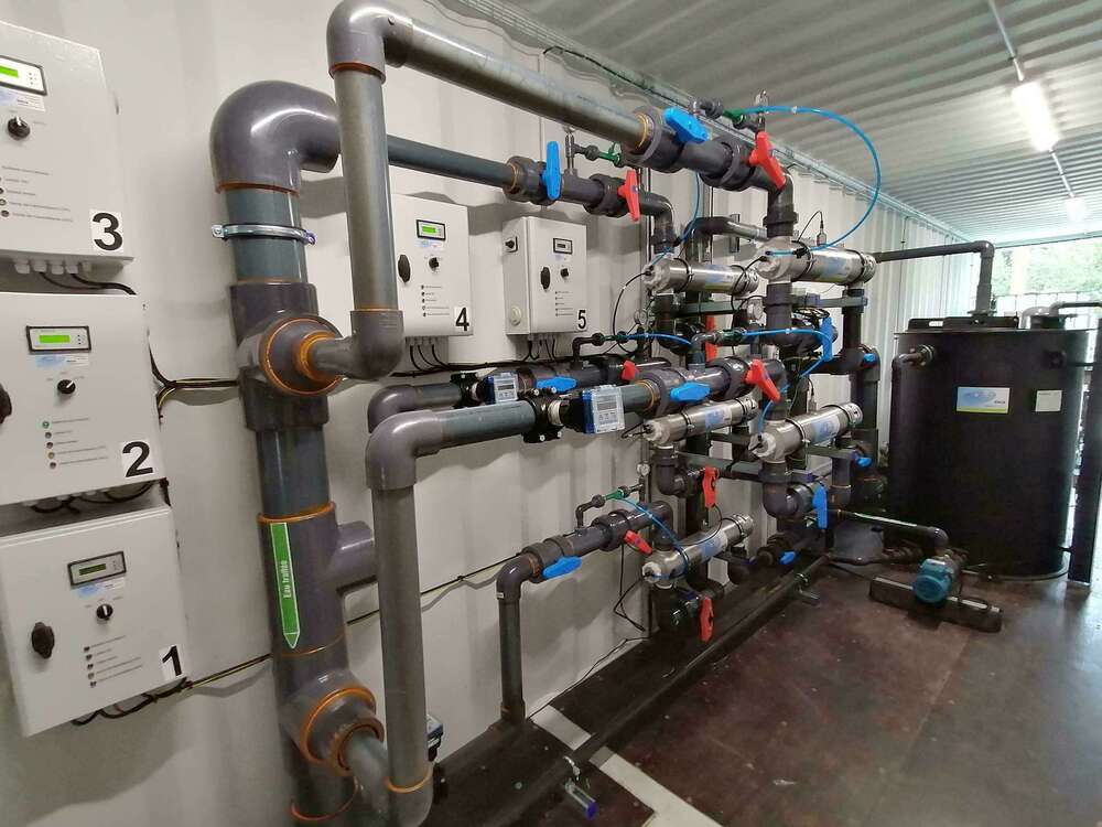 Traitement circuit industriel sur boucle 100 m3