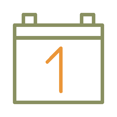 Wired outline 28 calendar  6 