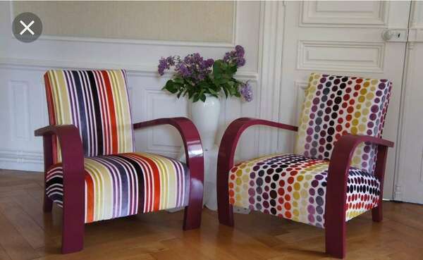 Refection de plusieurs fauteuils bridge pour salle datente 