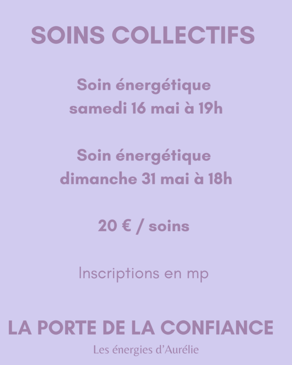SOIN COLLECTIF  LA PORTE DE LA CONFIANCE
