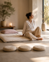 personne détendue en séance de relaxation
