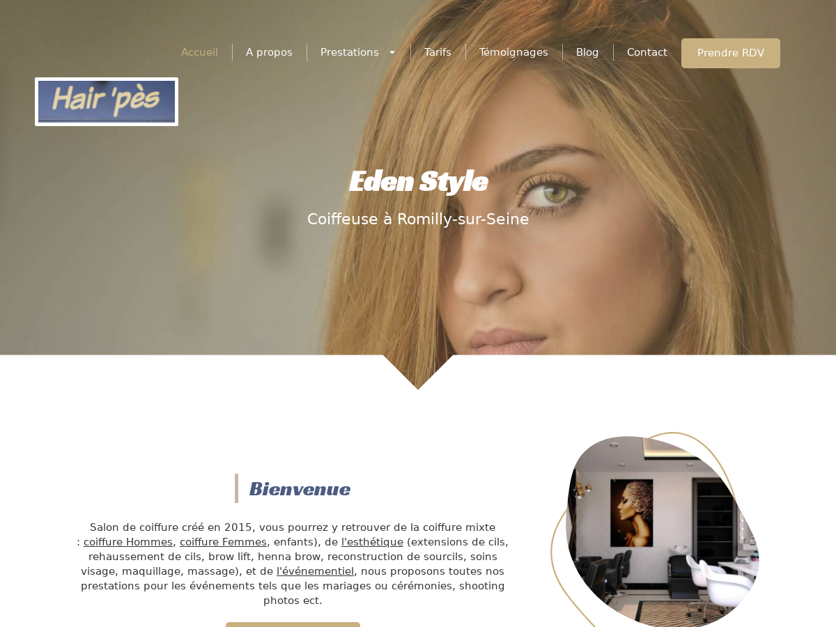 Exemple de site internet de  à Romilly-sur-Seine
