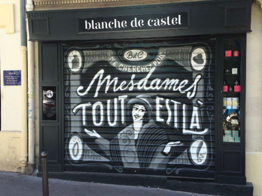 AMF Menuiserie, façade de restaurant en aluminium et pvc à Paris