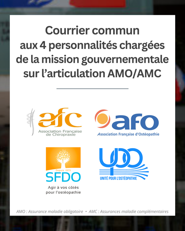Mission gouvernementale sur l’articulation entre sécurité sociale et mutuelles complémentaires : l’AFC, l’AFO, le SFDO et l’UPO écrivent aux quatre personnalités chargées de mission 