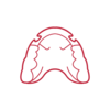 Orthodontie interceptive : appareil amovible palatin, pictogramme