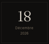 Date concert 18 décembre 2026 à La Noda Sion