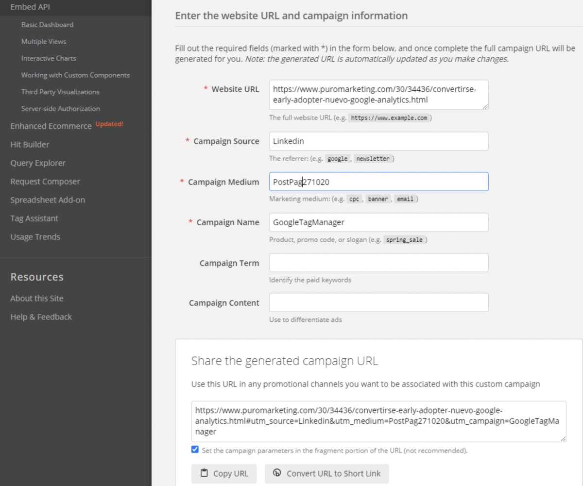 ¿Cómo usar Campaign URL Builder de Google para crear URLs ...
