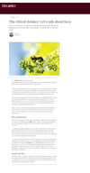 THE ETHICAL DRINKER LET'S TALK ABOUT BEES DECANTER MAGAZINE