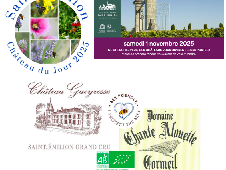 Saint Emilion château du jour 1er novembre