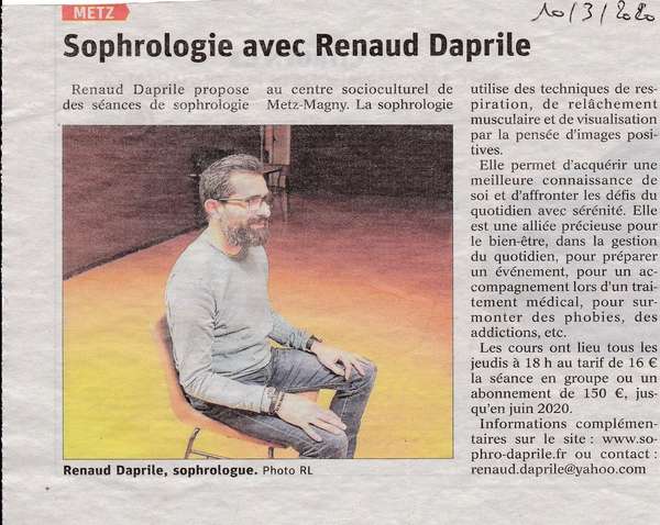 Article journal séance groupe Metz