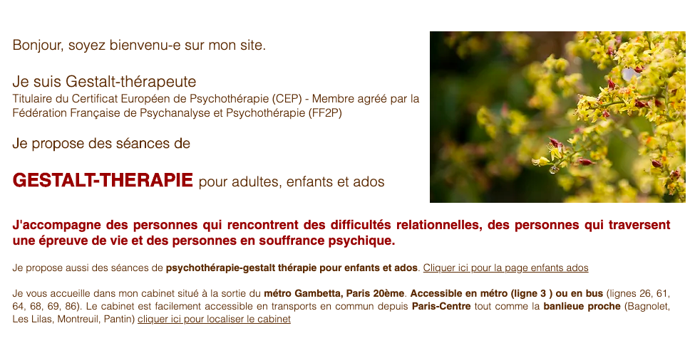 Psychothérapie humaniste et relationnelle
​
Adultes - Enfants - Adolescents
