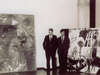 Bernard Dorival en 1962 avec Monsieur Anazawa dans l’atelier de Chagall