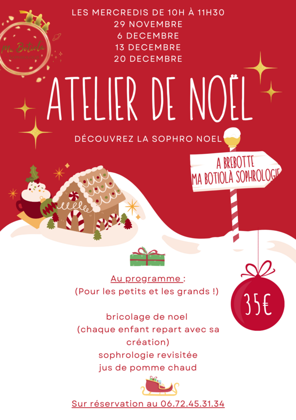 ATELIERS SOPHRO NOEL POUR ENFANTS 