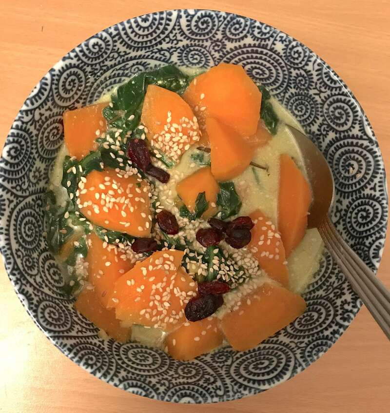 Assiette ayurvédique d'automne