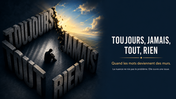  Ces quatre petits mots qui vous emprisonnent et dont vous pouvez vous libérer.