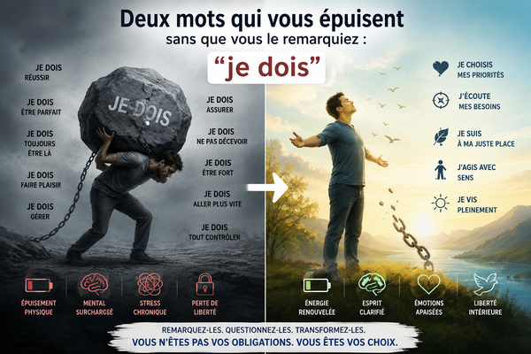 « Je dois » : comment cette petite phrase peut vous épuiser ?