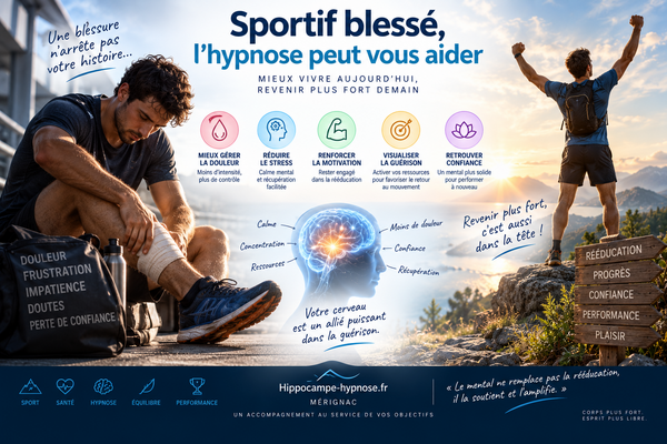 Sportif blessé, l'hypnose peut vous aider
