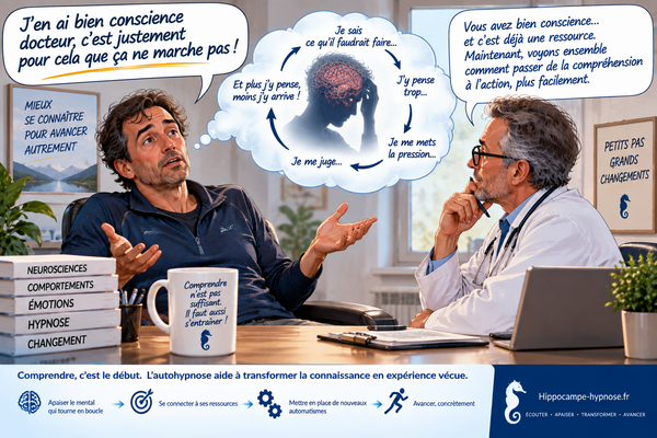 « J'en ai bien conscience, docteur. »  Et c'est précisément pour cela que ça ne suffit pas.