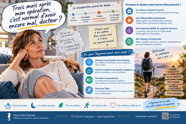 « Docteur, c'est normal d'avoir encore mal ? »