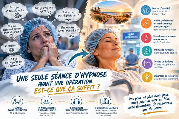 Opéré(e) bientôt ? Comment une seule séance d'hypnose peut vous aider
