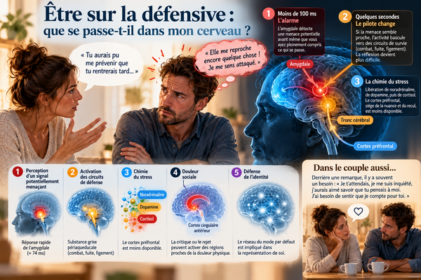 Que se passe t'il dans mon cerveau quand je suis sur la défensive