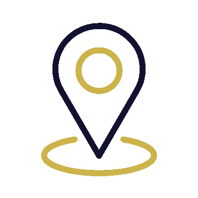 Wired outline 53 location pin on round map hover jump  2 