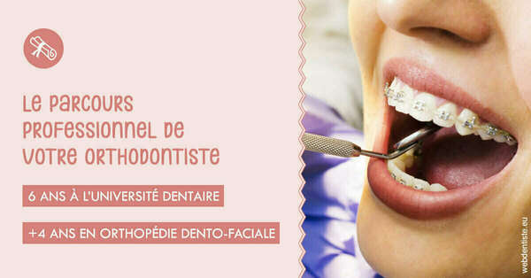 Parcours professionnel ortho