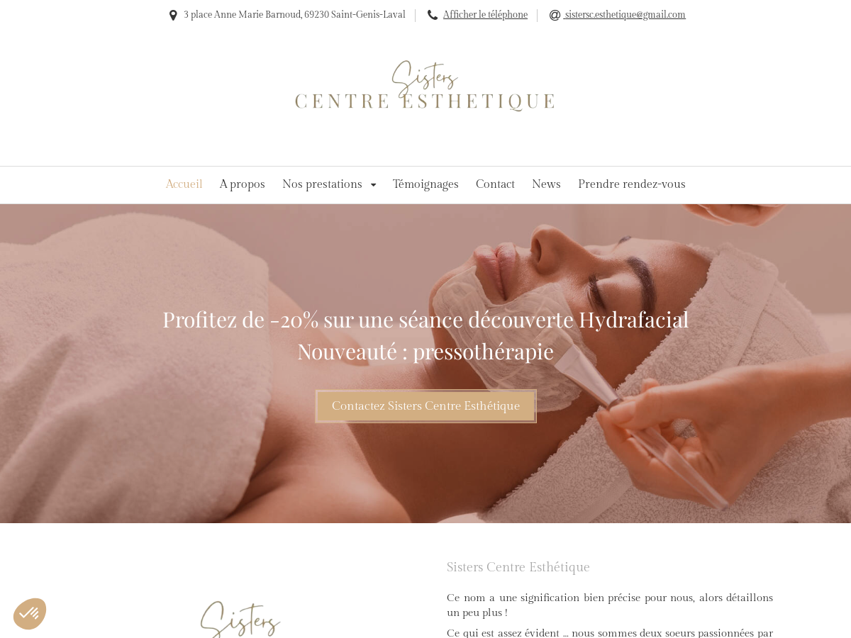 Exemple de site internet de Santé et Bien-être à Saint-Genis-Laval
