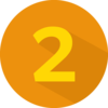 Chiffre 2 orange symbole efficacité énergétique