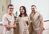 The team of practitioners at Doctor Rocco's dental clinic in Monaco, experts in dental care, implantology, and cosmetic dentistry.