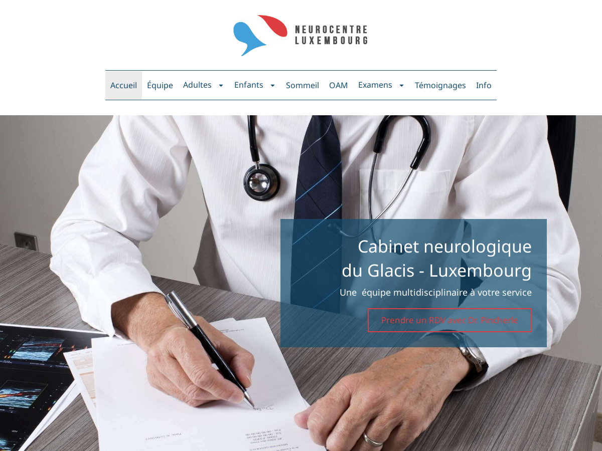 Exemple de site internet de Santé et Bien-être à Luxembourg
